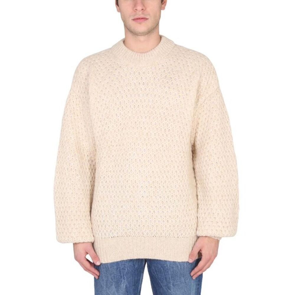 SEFR Men's Textured Knit Sweater Men IVORY Sweaters & Cardigans
